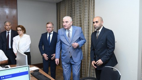 Məzahir Pənahov MSK-nın Müstəqil Media Mərkəzində 