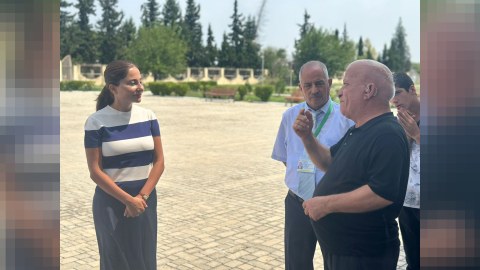 Əminə Ağazadə&nbsp;Kürdəmirdə seçiciləri ilə bir&nbsp;arada