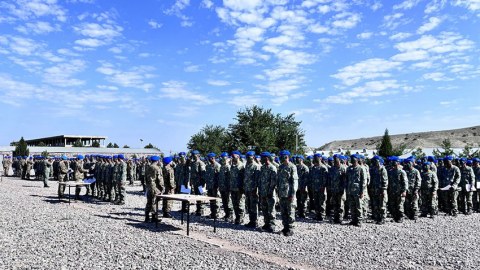 "Komando başlanğıc kursu"nun buraxılış mərasimi - FOTOLAR