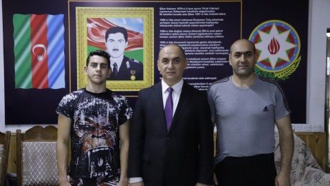 Ceyhun Məmmədov idmançılarla görüşdü - FOTO