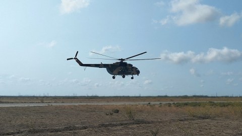 Ordumuz helikopterləri havaya qaldırdı - VİDEO