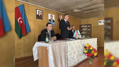 Mahir Süleymanlı seçicilərlə görüşdə - FOTOLAR