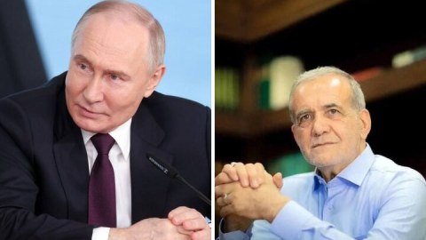 Putin Pezeşkianı rəsmən BRİKS sammitinə dəvət edib
