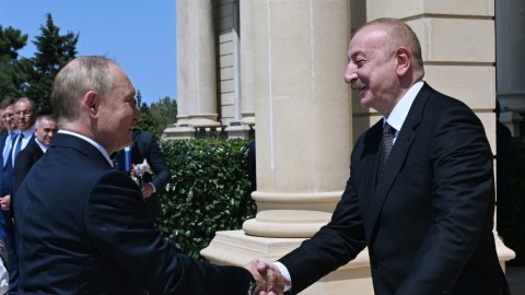 Putinin rəsmi qarşılanma mərasimi - FOTOLAR