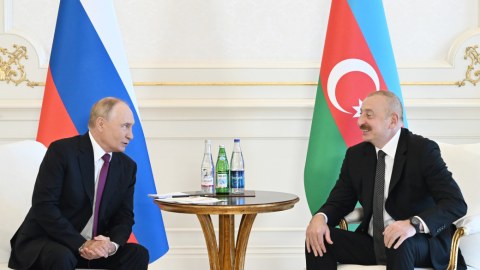 İlham Əliyev və Putinin iştirakı ilə imzalanan sənədlərin mübadiləsi mərasimi keçirilib