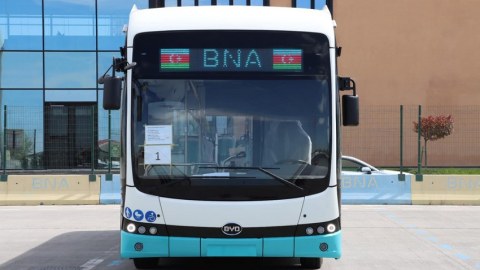 Bakıya yeni elektrik mühərrikli avtobuslar gətirildi