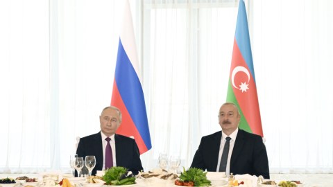 Putinin şərəfinə dövlət ziyafəti verildi - FOTO
