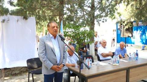Cavanşir Feyziyev seçiciləri ilə görüş keçirdi – FOTOLAR 