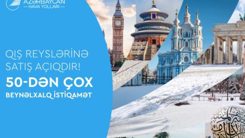 AZAL-ın payız-qış cədvəli: 50-dən çox istiqamət və səyahətlər üçün yeni imkanlar