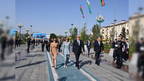 Daşkənddə Ümummilli Lider Heydər Əliyevin xatirəsinə ehtiram - FOTOLAR