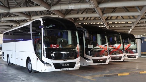 Bakı-Gəncə istiqamətində yeni avtobuslar