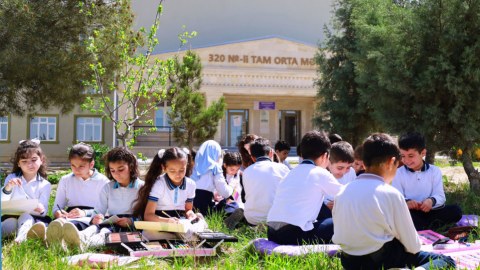 &ldquo;Məktəblinin yay mütaliəsi&rdquo; layihəsi davam edir - FOTO
