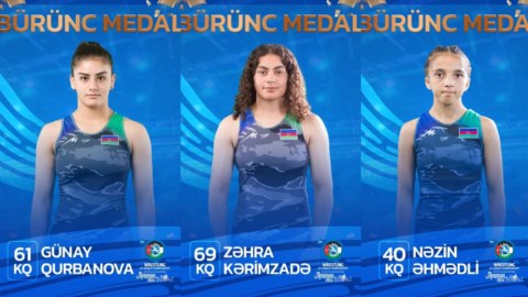 3 qadın güləşçimiz bürünc medal qazandı