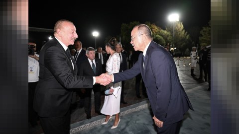İlham Əliyevin Özbəkistana səfəri başa çatdı - FOTOLAR