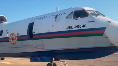 Amfibiya təyyarəmiz Türkiyədə yanğınlarla mübarizəni davam etdirir 