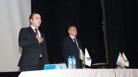 Mahir Süleymanlı Şabran seçiciləri ilə bir arada - FOTOLAR
