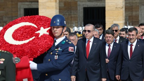 Ərdoğan Anıtqəbiri ziyarət etdi - FOTOLAR
