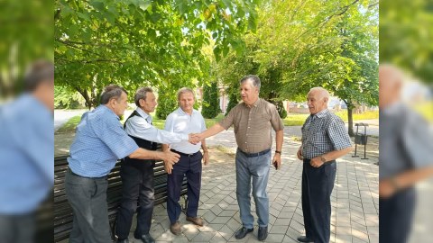 Əli Məsimli sonuncu günündə Qaxda seçiciləri ilə görüşüb - FOTO
