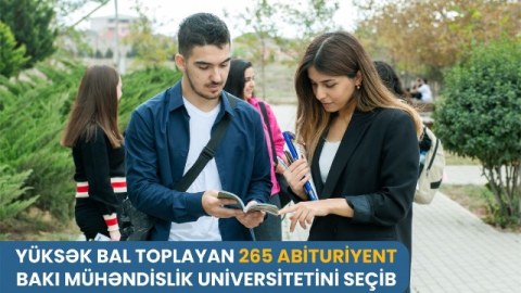 Yüksək bal toplayan 265 abituriyent BMU-nu seçib
