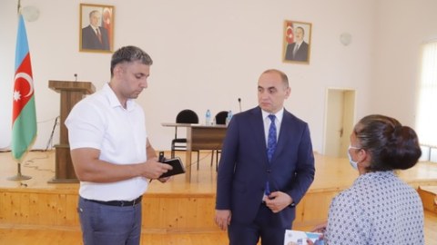 Ceyhun Məmmədov Cocuq Mərcanlıda görüş keçirdi - FOTOLAR