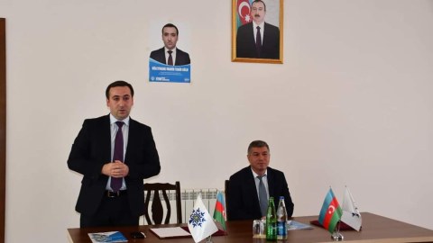 Mahir Süleymanlının Şabran şəhərində seçicilərlə görüşü - FOTO
