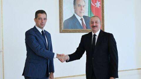 Serbiyanın XİN başçısı İlham Əliyevin qəbulunda - FOTOLAR