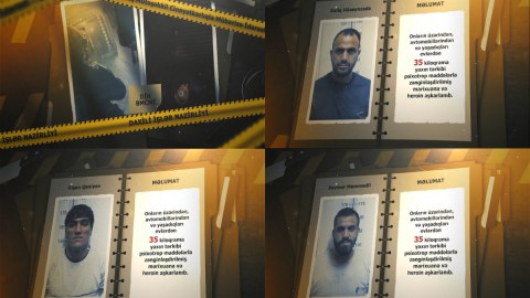 3 nəfərdən 35 kq narkotik götürüldü