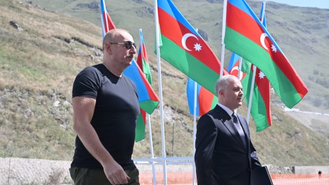 Kəlbəcərdə İstisu qəsəbəsinin təməli qoyuldu - FOTOLAR