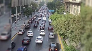 Bakıda tıxac olan yolların sayı artıb - FOTO