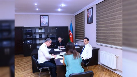 Baş prokuror Abşeronda vətəndaşları qəbul etdi - FOTOLAR