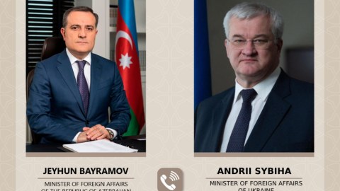 Ceyhun Bayramov ukraynalı həmkarı ilə danışıqlar APARDI