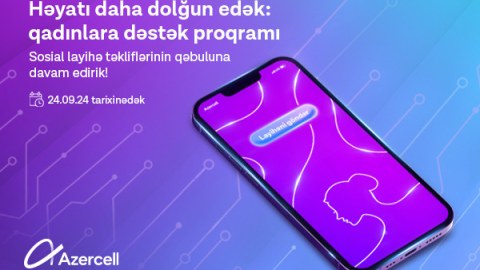 Azercell-in qadınlara dəstək proqramı çərçivəsində sosial layihə qəbulu davam edir