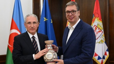Serbiya Prezidenti Muxtar Babayevi qəbul edib