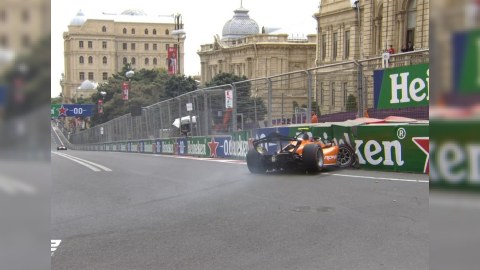 "Formula 2" pilotu qəza törətdi - FOTO