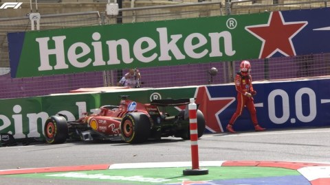 "Ferrari" pilotu Bakıdakı qəzadan DANIŞDI