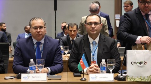 Məcnun Məmmədov “Böyük iyirmilik” ölkələrinin toplantısında - FOTOLAR