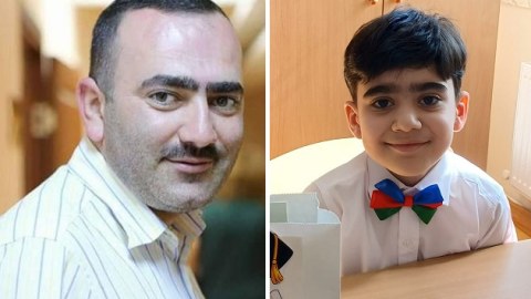 Jurnalistin ölümündən sonra doğulan oğlu 1-ci sinfə getdi - FOTO