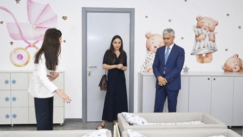 Leyla Əliyeva uşaq bağçasının açılışında - FOTO