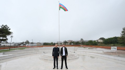 Şuşada Bayraq Meydanı AÇILDI