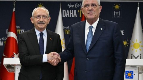 Kılıçdaroğlu İYİ Partiyanın qərargahında - FOTOLAR