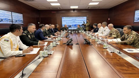 Kərim Vəliyev italiyalı həmkarı ilə görüşüb - FOTO