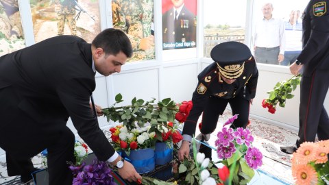 Neftçalada şəhidlərimizin xatirəsi anıldı - FOTO