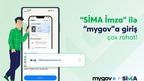 &ldquo;mygov&rdquo;da bütün sənədləri &ldquo;SİMA İmza&rdquo; ilə əldə etmək mümkündür!