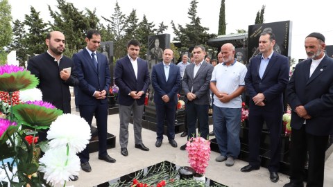 Neftçalada şəhidlərin anım mərasimləri keçirilir - FOTO