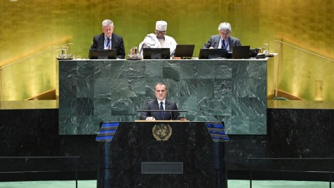 Ceyhun Bayramov BMT Baş Assambleyasında&nbsp;çıxış etdi