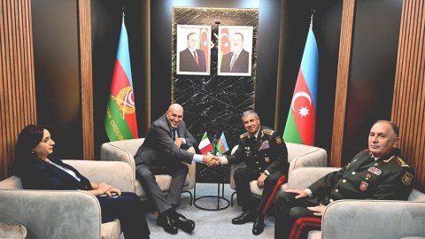 Zakir Həsənov italiyalı həmkarı ilə görüşüb
