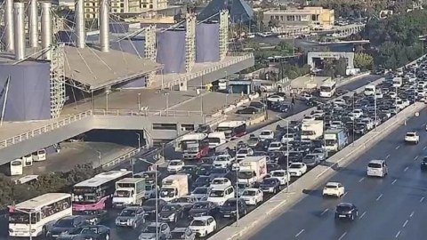Bakıda tıxaclı yolların sayı artıb - SİYAHI