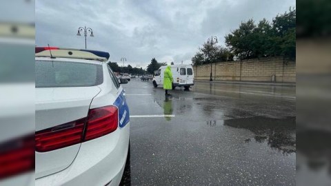 DYP-dən yağışlı hava ilə bağlı sürücülərə MÜRACİƏT