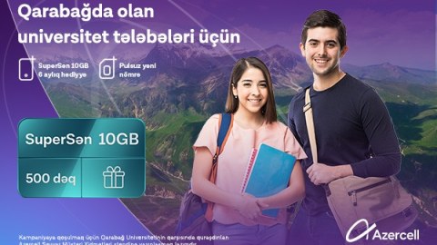 "Azercell"dən Qarabağ Universitetinin tələbələrinə xüsusi kampaniya