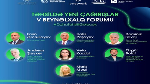Təhsildə Yeni Çağırışlar V Beynəlxalq Forumu keçiriləcək